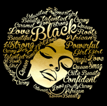 Natural Girl Words HTV Soft Metallic