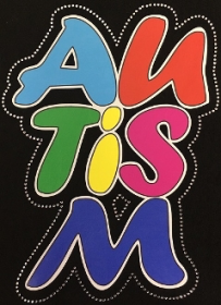 AUTISM Rhinestones With Printed Vinyl