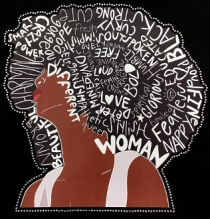 Natural Girl Words Tank Top With Printed Vinyl