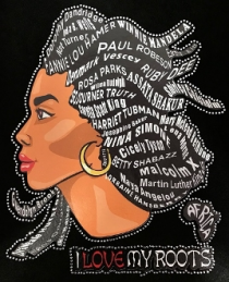 I love My Roots Girl rhinestones/Printed Vinyl