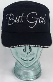But God With Swarovski Brim Edge