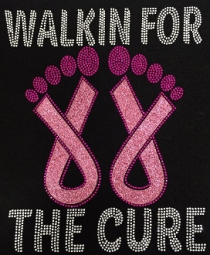 Walking For The Cure Glitter