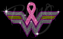 W Ribbon Rhinestones/Glitter