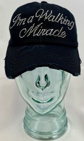I Am A Walking Miracle-Distressed Vintage Cotton Hat