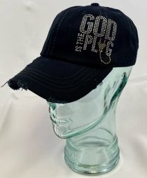 God Is The Plug-Distressed Vintage Cotton Hat