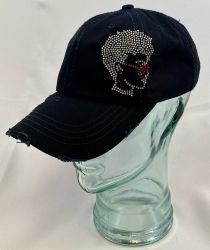 Girl With Glasses-Distressed Vintage Cotton Hat