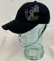 Anchor-Distressed Vintage Cotton Hat
