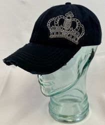 Crown-Distressed Vintage Cotton Hat