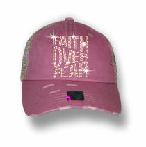 Faith Over Fear Vintage Mesh Trucker Hats