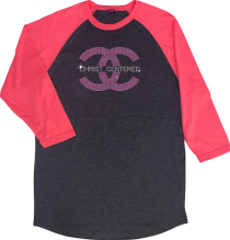 Christ Centered Charcoal/Pink Raglan