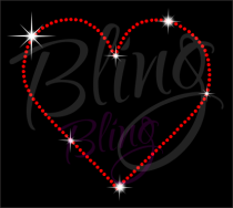 Red Heart Outline 7''