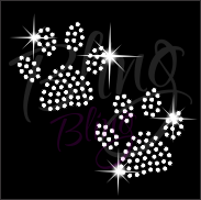 Small Paw Print Pair