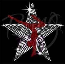 Gymnast Over Star
