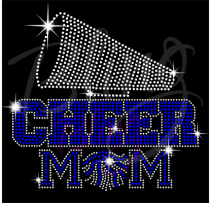 Cheer Mom Megaphone-Blue
