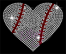 Baseball Heart Large