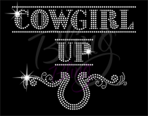 Cowgirl Up Horseshoe