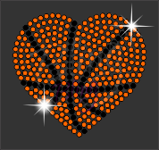 Basketball Heart Small 3''