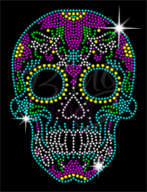 Candy Skull Medium Turquoise