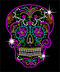 Candy Skull Medium Pink