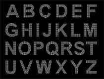 3'' Arial Letters In Color (Set Of 2)