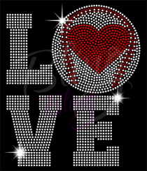 LOVE Baseball Heart