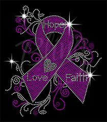 Hope Love Faith Ribbon