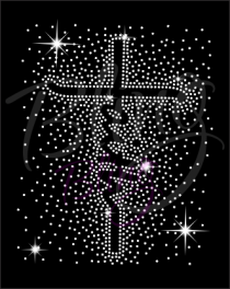Faith Vertical Cross Sparkles
