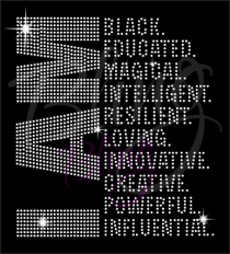 I AM Black Educated Arial