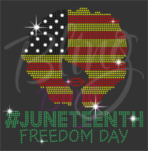 Juneteenth Natural Girl Flag
