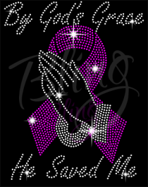 By God's Grace He Saved Me Breast Cancer Awareness