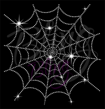 Spiderweb Large Rhinestone Transfer