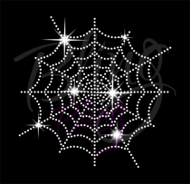 Spiderweb Medium Rhinestone Transfer