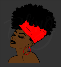 Natural Girl (4) Digital Print Vinyl Transfer