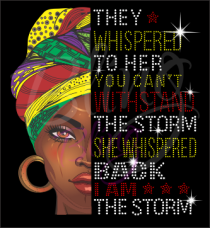 They Whispered To Her Rhinestones/Printed Vinyl