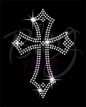 Pointy Cross Small Clear