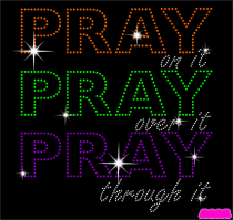 Pray On it! Neon Rhinestones