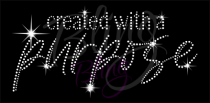 Created With Purpose Rhinestone Transfer