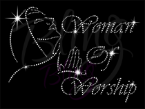 Woman Of Worship Praying Girl Rhinestone Transfer