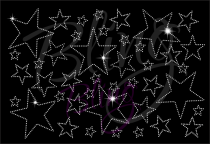 Stars Sheet Clear Rhinestone Transfer