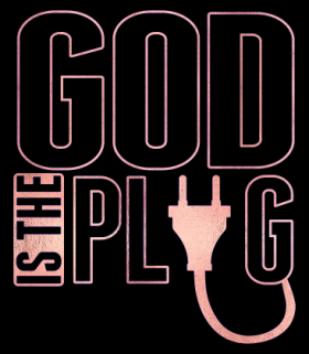 God Is The Plug Soft Metallic HTV