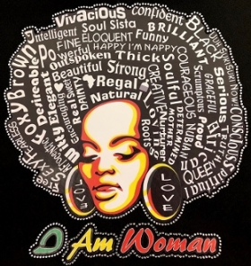 I Am Woman With Printed Vinyl