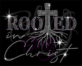 Rooted Rhinestone Transfer Hot Fix Bling Iron On Wholesale RT-2890