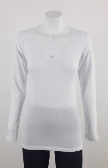 Fitted V-Neck Long Sleeve Mix Size Pack