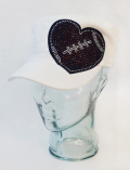 Football Heart Patch Hat