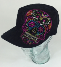 Candy Skull Pink Patch Hat