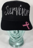 Survivor Glitter Ribbon Hat