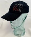 Won\'t He Do It-Distressed Vintage Cotton Hat