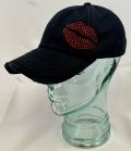 Red Lips-Distressed Vintage Cotton Hat