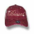 Blessed Bling Rhinestones Vintage Mesh Trucker Hats Wholesale