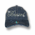 Blessed Bling Rhinestones Vintage Mesh Trucker Hats Wholesale